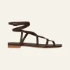 Central Portions Sandals In Chocolate