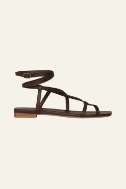 Central Portions Sandals In Chocolate