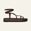 Cocobolo Sandals In Chocolate