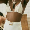 Enjipai Bikini Top In Ecru