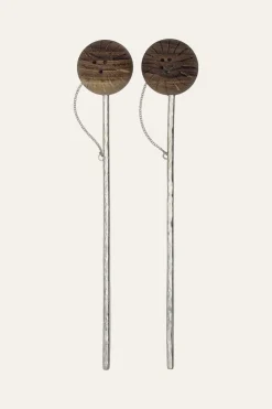Marimba Mini Salt & Pepper In Silver Set Of 2