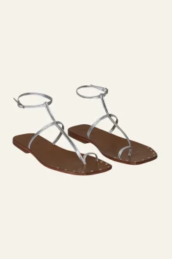 Maze Trek Sandals In Silver