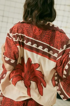 Paisley Situation Shirt In Red