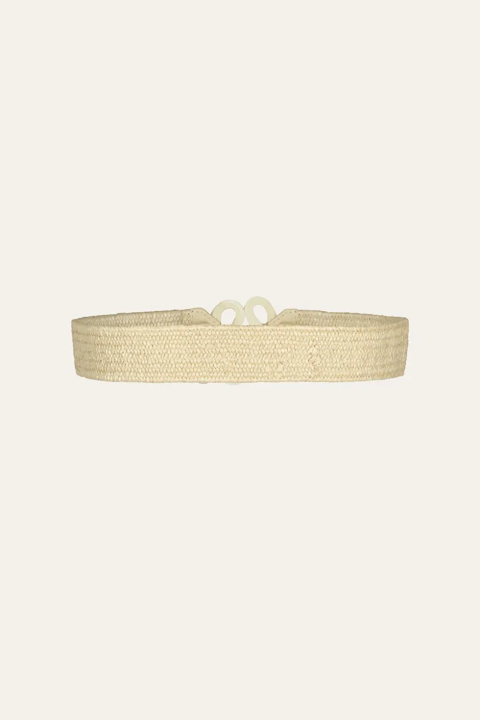 Rhythmic Ripple Belt In Ecru