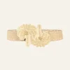 Rustle Of Palm Trees Belt In Ecru