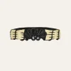 Spiritual Alignment Belt In Ecru & Black