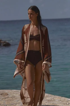 Tangarana Bikini Top In Chocolate